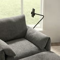 thumbnail image 7 of 38" Oversized Single Chair with Storage Ottoman, USB & Type-C Charger, Phone Holder, Accent Chair for Living Room or Bedroom,Gray, 7 of 7