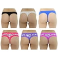 thumbnail image 3 of Just Intimates Thongs / Panties for Women (Pack of 6) (XX-Large), 3 of 3