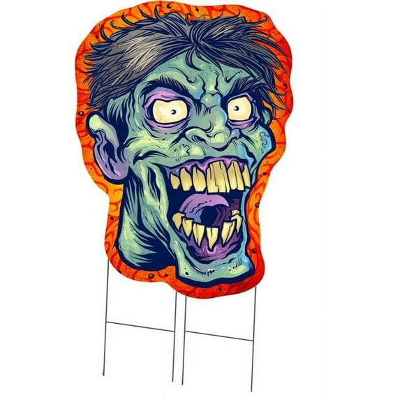SignMission C-DC-36-Zombie 36 in. Tall Single Sided Yard Sign with Stake - Zombie