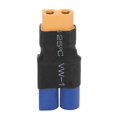 thumbnail image 2 of Adaptateur XT60 femelle vers EC5 mâle, connecteur de batterie RC sans fil sécurisé pour voiture, avion, bateau RC, 2 of 4