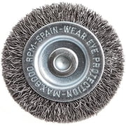 Forney Industries Command PRO Wire Wheel Crimped, 2 in x .014 in x 1/4 in Shank, Bulk