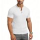 thumbnail image 4 of Usted Es Más Que una Prueba de Puntuación Estilo de Camisa Casual de Color Sólido Botón de Manga Corta Cuello Redondo Blusa, Hombre Casual de Manga Corta Botón Abajo Camisas Suéter, 4 of 6