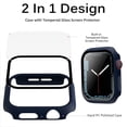 thumbnail image 2 of Compatible avec Apple Watch 3 2 1 42mm Étui avec Protecteur d'Écran, Anti-Rayures Antichoc PC Dur et Film en Verre Trempé Pare-Chocs Étui pour Apple Watch 3 2 1 42mm(Bleu), 2 of 4