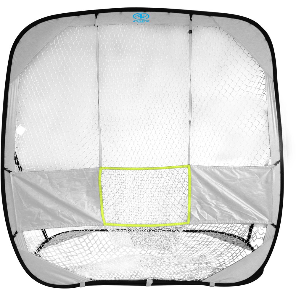 Athletic Works 7' Baseball & Softball PopUp Net for Hitting, Pitching