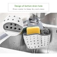 thumbnail image 4 of Estante Ajustable para Fregadero, Escurridor de Esponja y Jabón, Organizador de Almacenamiento de Cocina y Baño, Escurridor de Platos, Utensilios, Accesorios, 4 of 4