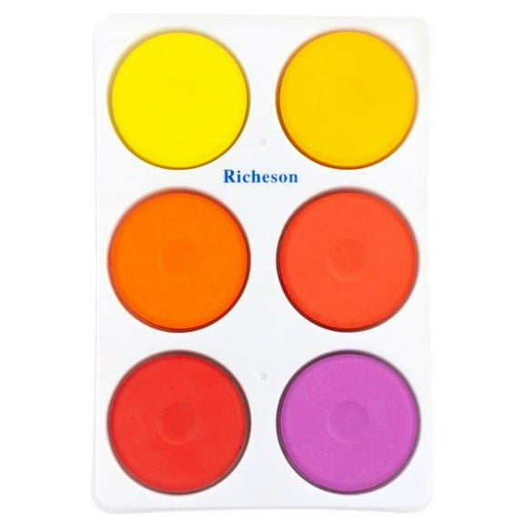 Richeson Warm Colors Tempera Cake Set