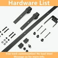 thumbnail image 4 of Bronco Hardware Heavy Duty Double Track Bypass Barn Door Hardware Kit 18FT, Perfect for Closet, Easy Installation, Slide Smoothly & Quietly (Hardware Kit Only), 4 of 6