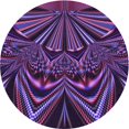 thumbnail image 1 of Ahgly Tapis Rond Lavable en Machine Intérieur Transitionnel Violet Foncé, 8 Pieds Rond, 1 of 7