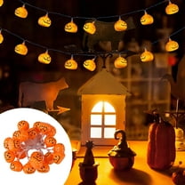 Hvmvliv Pumpkin String Lights 118in Halloween Pumpkin Light String Decorate The Halloween Party with Festive Decorations Suitable for Halloween Decoration Orange