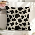 thumbnail image 6 of Cow Print Linen Throw Pillow Covers Decorative Pillow Cases 18x18 inch Cushion Case Set of 4 Couch Pillows Cover for Sofa Bedroom Living Room Car, 6 of 8