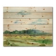 thumbnail image 3 of Designart 'Summer Landscape Of Green Blossoming ' Traditional Print on Natural Pine Wood, 3 of 5