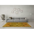 thumbnail image 3 of Ahgly Company Indoor Square Persian Yellow Traditional Area Rugs, 4' Square, 3 of 4