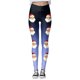 thumbnail image 4 of MKLEKYY Leggings deportivos para mujer, leggings de entrenamiento, pantalones con estampado navideño de bloques de color, leggings elásticos suaves 2486, 4 of 4