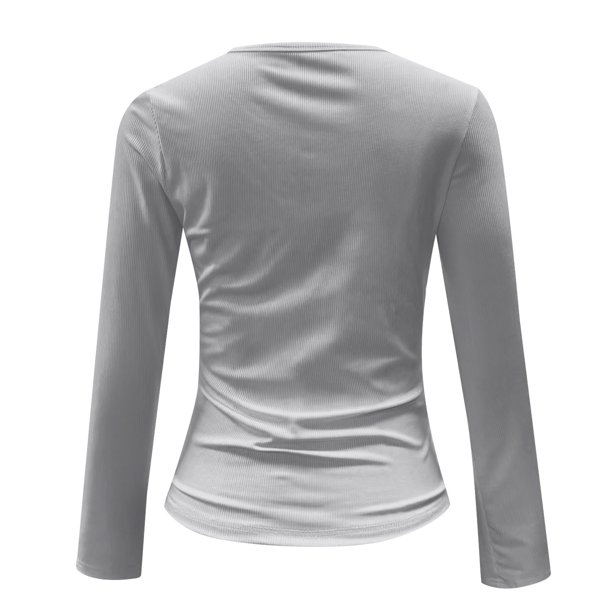 Kaemgyyd Long Sleeve Thermal Shirt for Women Stretch Slim Fit Tops