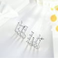 thumbnail image 6 of Ydou Huggie Hoop Earrings - Earring Stud Sets for Women 14K White Gold Plated Hypoallergenic Gold Trendy Jewelry for Women, 6 of 9