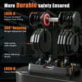 thumbnail image 6 of GIKPAL 160LB(80lbs*2) Adjustable Dumbbells Set,16 in 1 Quick-Select 5-80lbs Weight Adjustable Dumbbells for Full Body Home Workout, 6 of 7