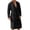 A71 Black, variant on Glisme Nightwear For Men One Piece Solid Color Long Sleeve Bathrobe Summer Lightweight Comfortable Pajamas For Men Size 2XL Black