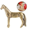 thumbnail image 4 of Vintage Brass Horse Statue Desktop Miniature Horse Figurine Decoration Detailed Tea Pet, 4 of 10