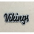 thumbnail image 2 of Vikings - Black/White - Team Mascot - Words/Names - Iron on Applique/Embroidered Patch, 2 of 2