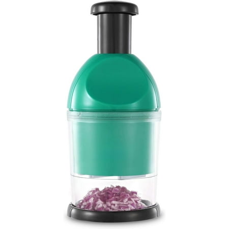 

Easy to Clean Manual Hand Vegetable Chopper Dicer Dishwasher Safe Slap Onion Chopper for Veggies Onions Garlic Nuts Salads Red