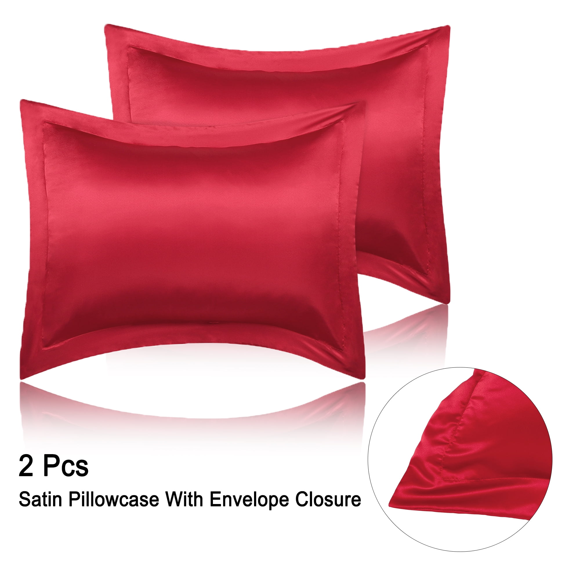 red oxford pillowcases