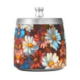 thumbnail image 7 of Yayeee Ashtray with Lid for Cigarette Smokeless Stainless Steel Home Ash Holder, Vibrant Floral, 7 of 7