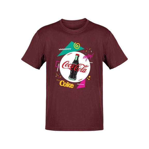 Officially Licensed Coca-Cola Enjoy Coke Retro Ice-Cold Glass Logo Men's T-shirt