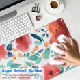 thumbnail image 4 of Long Mouse Pads for Desk,Pioneer Flower Floral Print Pattern Desk Mats on Top Of Desks, Desk Mouse Pad Extra Large with 3mm Non-Slip Base and Stitched Edge for Gaming,Office,Work,Home 35.4"x15.7", 4 of 6