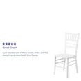 thumbnail image 2 of 2 Pack HERCULES Series White Wood Chiavari Chair, 2 of 9