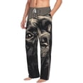 thumbnail image 2 of Daiia Vintage Dog Illustration Men's Sleep Pant with Pockets and Drawstring,Pajama Pants-Medium, 2 of 9