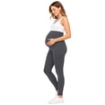 thumbnail image 3 of Sweet Hearts 2-Pack Maternity Leggings for Women- High Waist Maternity Pants Pregnancy Clothes for Women Made in USA, 3 of 7