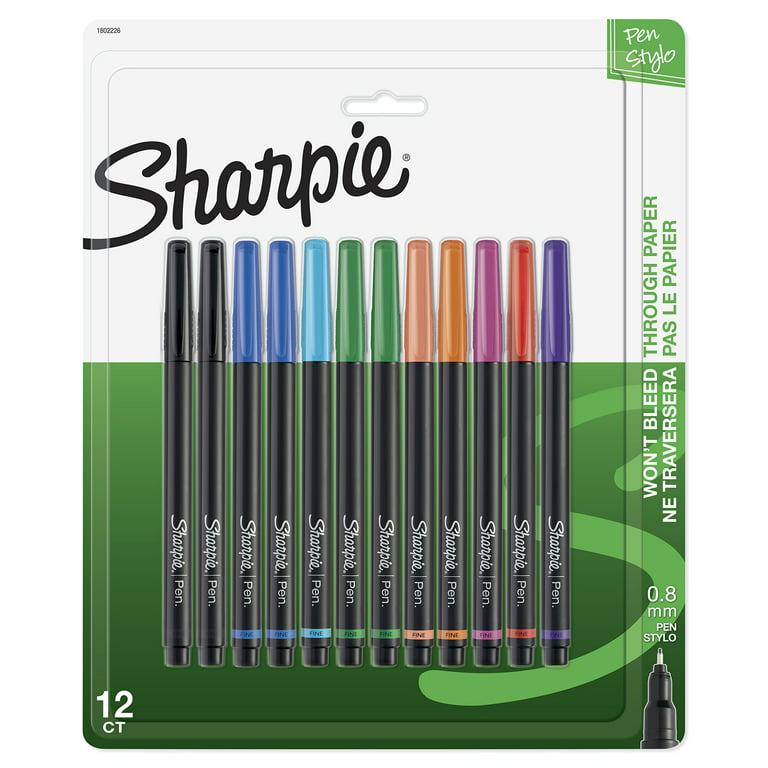 Sharpie Fine Point Art Pens, Assorted Colors - 12 pack