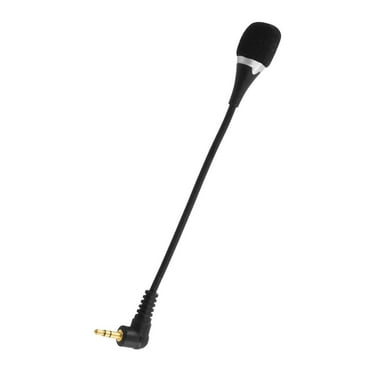 Unique Bargains Notebook 3.5mm Plug Sponge Covered Black Mic Microphone Lajgl