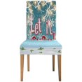 thumbnail image 2 of RYLABLUE Let It Snow Winter Stretch Chair Cover Protector Seat Slipcover for Dining Room Hotel Wedding Party Set of 4, 2 of 5