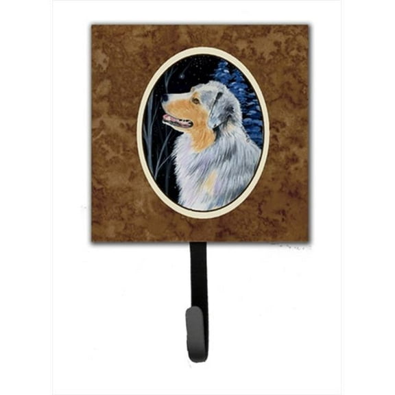 Starry Night Australian Shepherd Leash Holder Or Key Hook