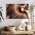 thumbnail image 3 of Elephant Stock Flowing Hair Wall Art - Horizontal Canvas Wall Art - Living Room Wall Decor - Fashion And Beauty Canvas - Gray And Brown Decor - 24" x 16", 3 of 8