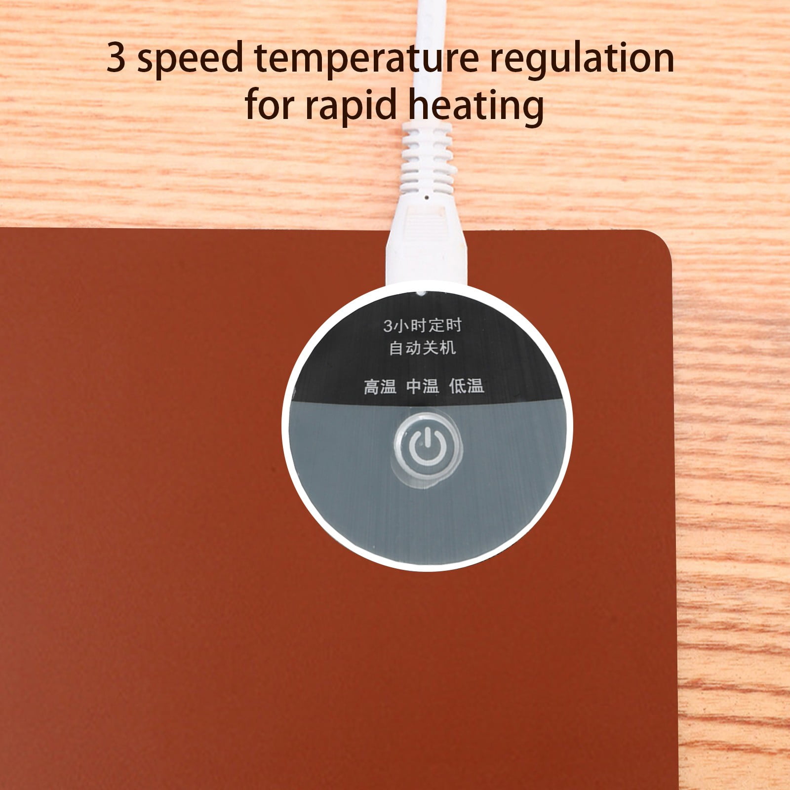 Heated Mouse Pad Desk Warmer - 31.49x12.9in Office Desktop Heating Mat, 35-55°C Constant Temperature Hand Warmer with Auto Shutoff, Non-Slip Table Mat for Home Winter Use