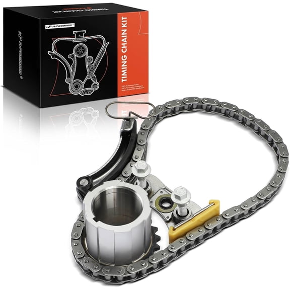 A-Premium 3-PC Engine Timing Chain Kit with Sprocket & Tensioner Compatible with Chevrolet, GMC & Cadillac Cars - Silverado, Tahoe, Suburban, Express, Camaro, Sierra, Yukon, Escalade - 5.3L 6.2L 6.6L