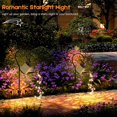 thumbnail image 4 of Luz Solar para regadera, lámpara colgante de cascada, impermeable, decoración de jardín al aire libre, patio, porche, césped, paisaje, lámpara LED de sol, 4 of 4