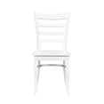 thumbnail image 7 of Wood Dining Chairs Set | Used in Casual Dining Rooms | White Finish for a Clean Look | Contoured Ladder Backs, 7 of 7