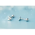 thumbnail image 4 of RYSKYJEWELRY Screw Back Butterfly Silver Sterling Silver Earrings, 4 of 8