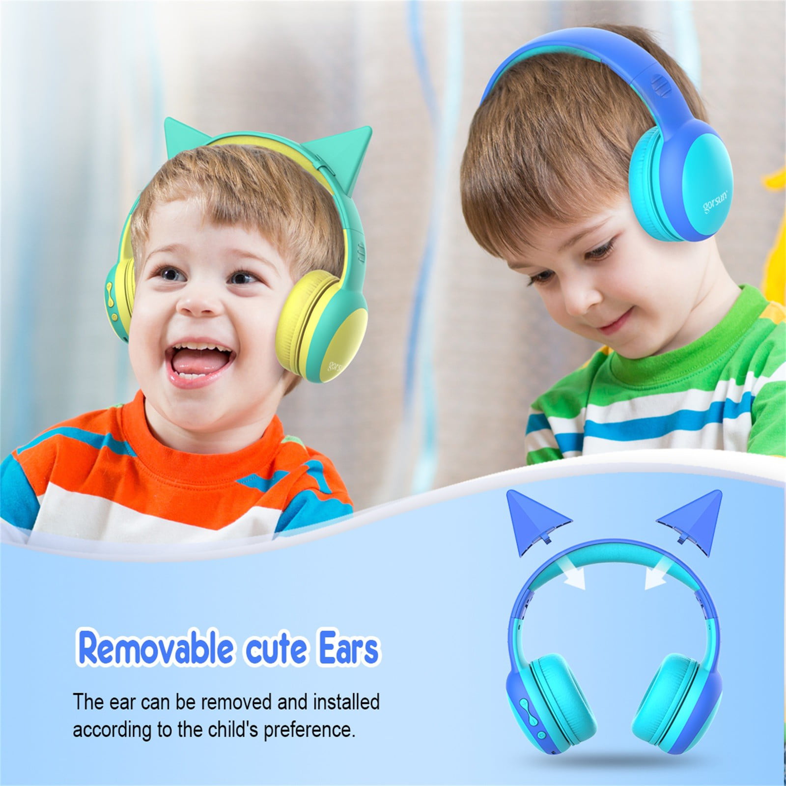 E61 Gorsun Bluetooth Kids Headphones with 85dB Limited Volume