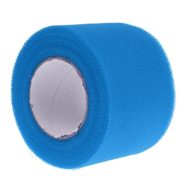 Rollos de tela de tul de 25 yardas para faldas de tutú, lazos, decoraciones para bodas, fiestas y baby showers. Azul