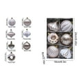 thumbnail image 2 of JVBTVB Shatterproof Christmas Ornaments Set of 8 - Multicolor Glittering Holiday Ball Decorations for Xmas Tree Hanging with Gift Ready Box (3.14-3.96 Inch), 2 of 6