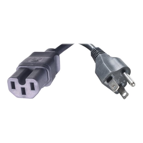 HPE - Power cable - IEC 60320 C15 to NEMA 5-15P (M) - 8 ft