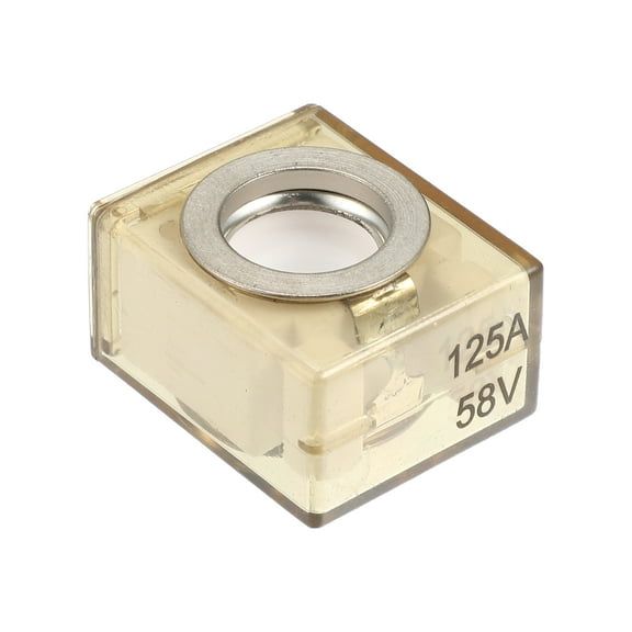 Unique Bargains Waterproof 125A Marine Rated Battery Fuse Terminal Fuse Only 58V DC Maximum