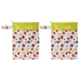 thumbnail image 2 of Baby Cloth Diaper Wet Dry Bags with Two Zippered Pockets Leak Prevention Removable Handle Ashable Travel Bags 25 X 35cm G21, 2 of 5
