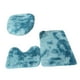 thumbnail image 4 of Juego de 3 alfombrillas de baño con tapa de inodoro, antideslizantes, para decoración del baño. azul oscuro, 4 of 9