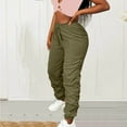 thumbnail image 7 of Erwazi Women Solid Joggers Pants Casual Elastic Waist Pleated Pant with Pocket, 7 of 7
