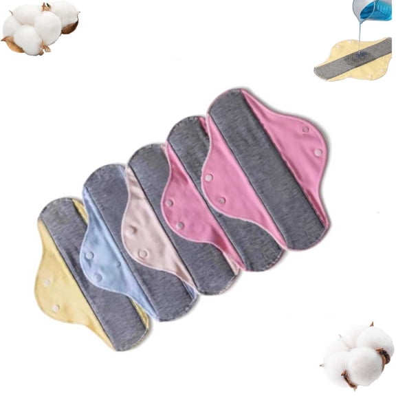 5 Pcs Reusable Incontinence Pads, Leak-Proof & Waterproof Washable Incontinence Pads with Graphene Aseptic Technology, Easy to Wash and Maintain, for Elderly Urinary Postpartum